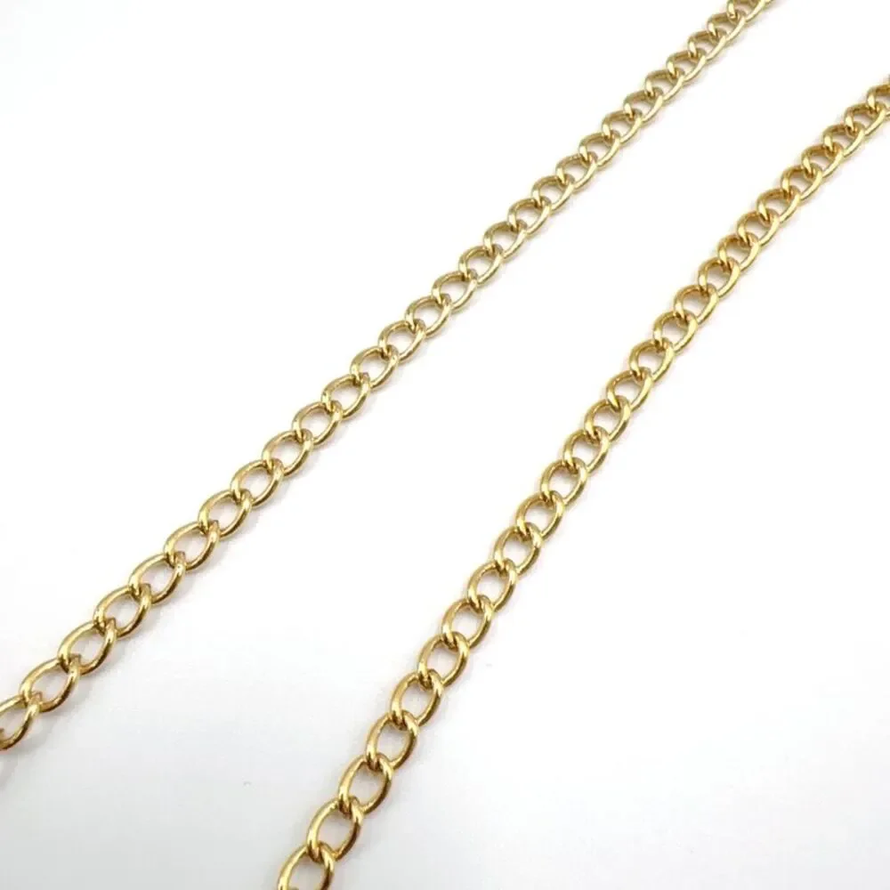 Christian Dior CD Logo Motif Necklace Gold
